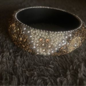 Beautiful plus size beaded bangle